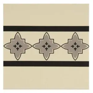Marrakech Border Light Grey / Black 151 x 151 x 9