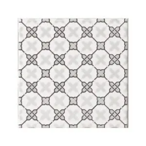 Filligree Grey On Brilliant White 152x152x7