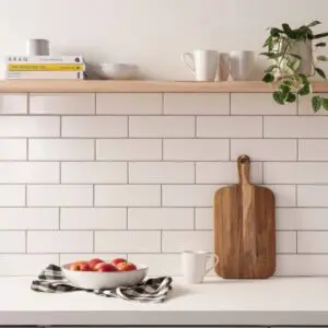 Brilliant White Brick Tile