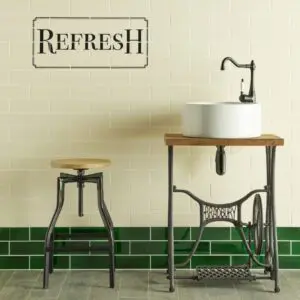 County White Large Brick Tile