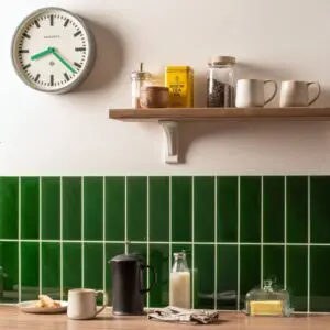 Victorian Green Large Brick Tile
