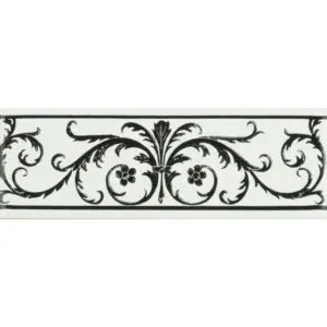 Jet Black Acanthus Border