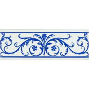 Royal Blue Acanthus Border
