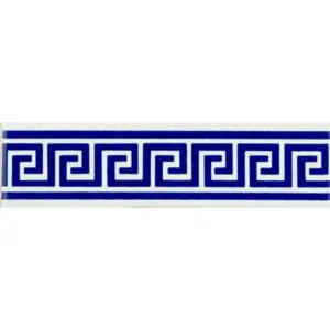 Royal Blue Greek Key