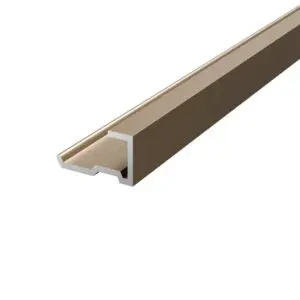 Aqua Panel End Trim Brushed Brass