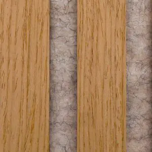 Natural Oak on Grey Felt Acoustic Slatwall Panels