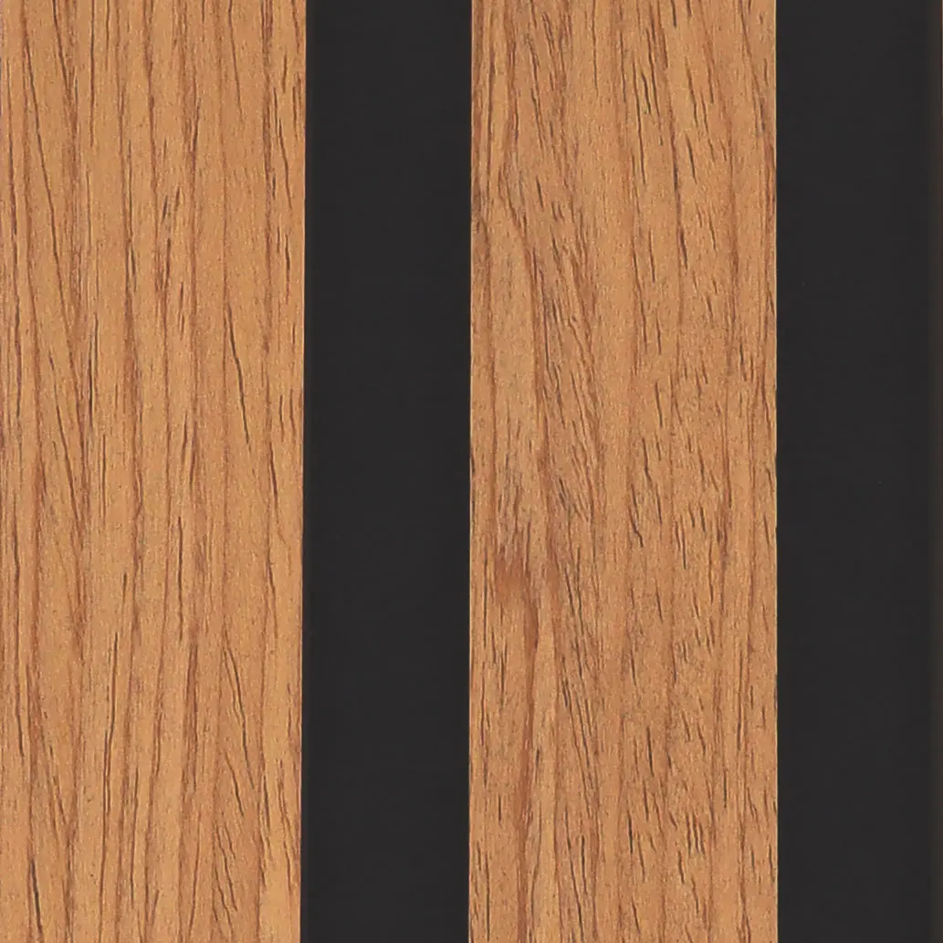 5921-swatch - Cavtiles Natural Oak on Black Felt Slatwall