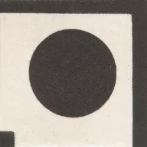 Vft Melbourne (Corner, Black Spot on Dover White) 1"x1" 7911v IM-0014112