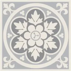 Vft Livingstone Grey on Dover White 4"X4" 7972v IM-0010904
