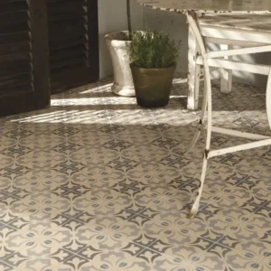 Rococo Light Grey/Dark Grey/Light Blue 151 x 151 x 9